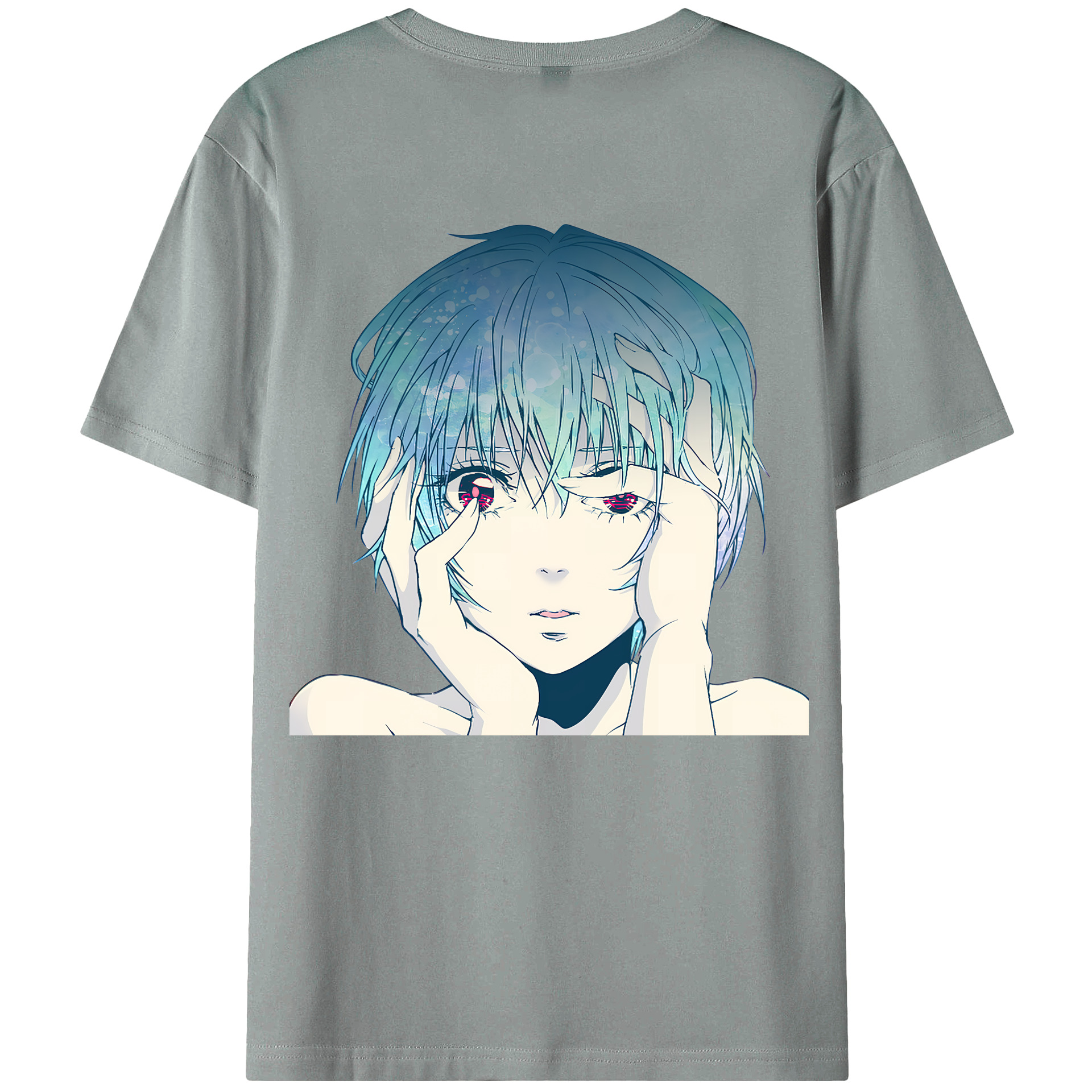 （画像用） EVA 新世紀エヴァンゲリオン 綿100％ メンズ半袖Tシャツ（バックプリント） 通気性